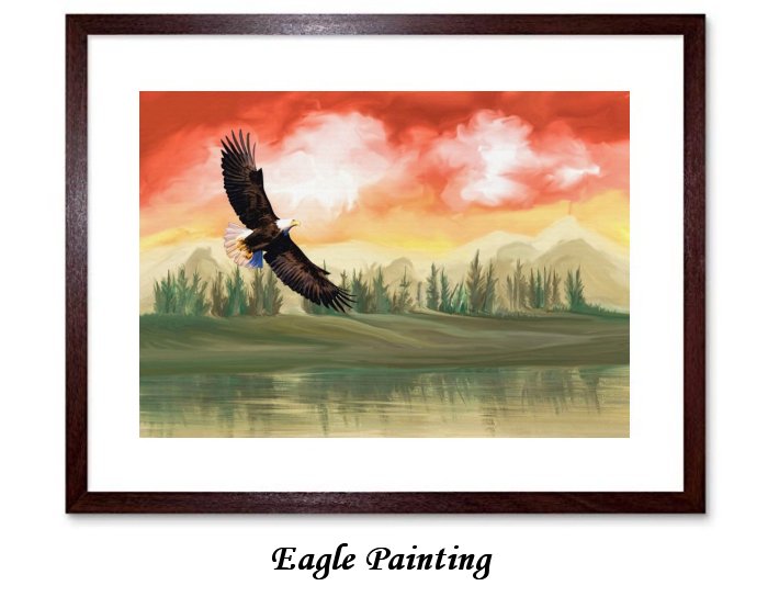 Eagle Painting Framed Print